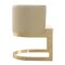 Manhattan Comfort Aura Dining Chair in Sand and Polished Brass, PK2 2-DC026-SD - alternate 7